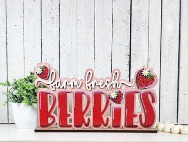 Make & Take - Fresh Berries Shelf Sitter - Pick a Project - In- Person Workshop